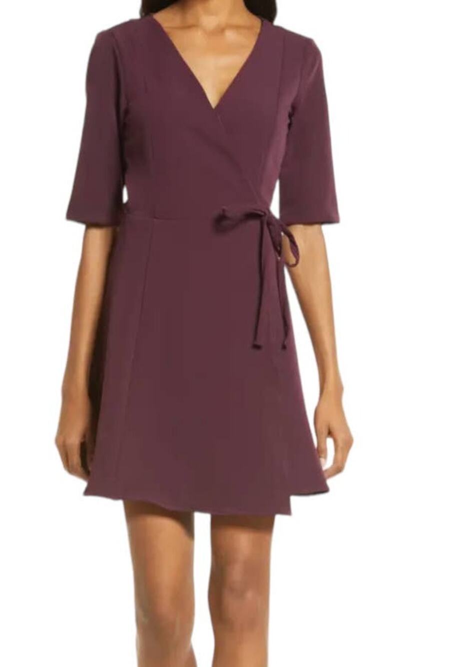 Lulu's Dress In Your Life Wrap Minidress purple X-Small XS